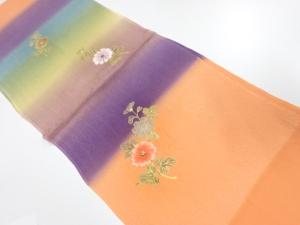 未使用品　正絹　刺繍　帯揚げ